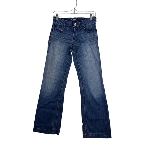 Ariat Denim - Ariat Denim Womens 27R Medium Wash Bootcut Jeans Blue 10031288 Stretch Western